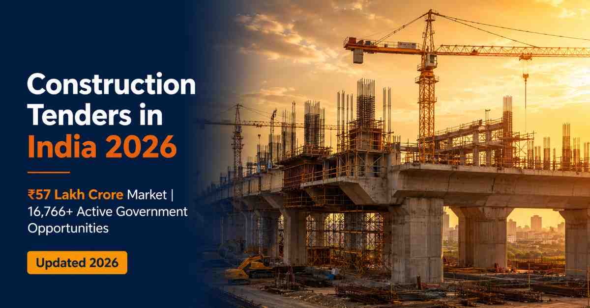Construction tenders India 2026 — government procurement guide for contractors EPC firms and civil engineers