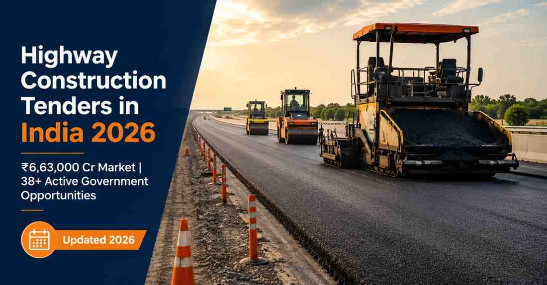 Types of highway construction tenders India 2026 — EPC HAM OM bridge tunnel procurement category breakdown for contractors