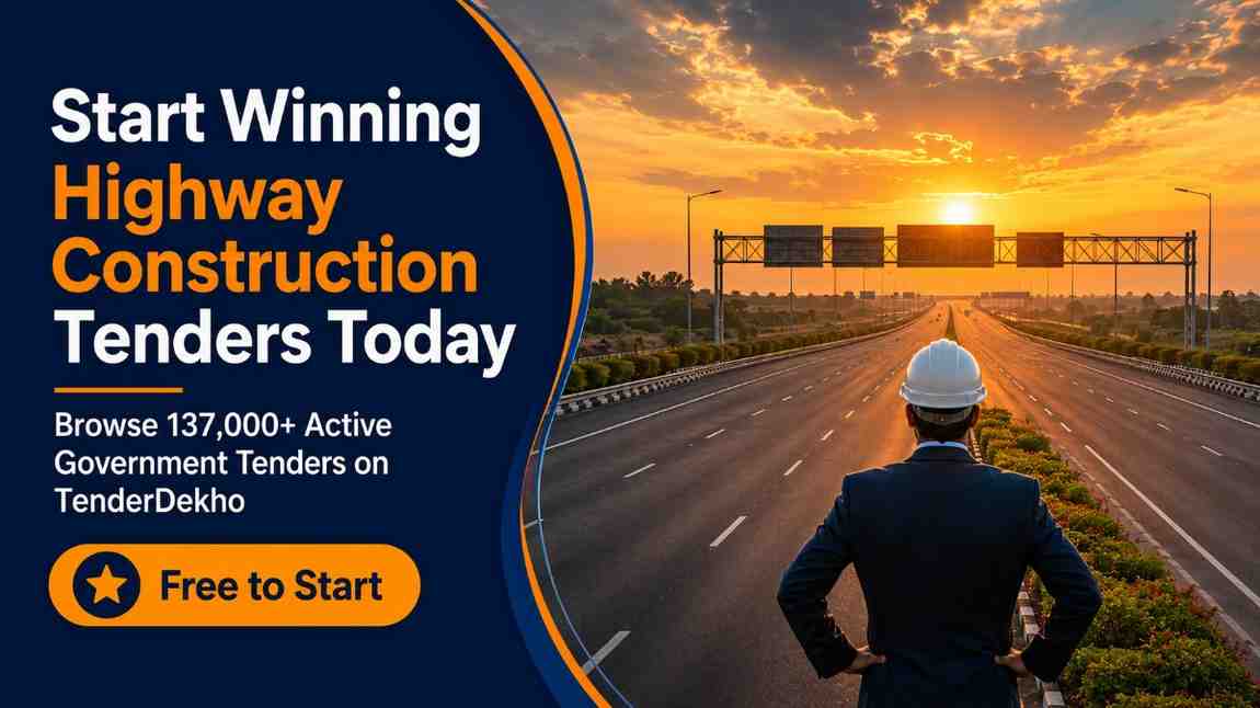 Win highway construction tenders India 2026 — completed expressway success story and government procurement opportunity guide