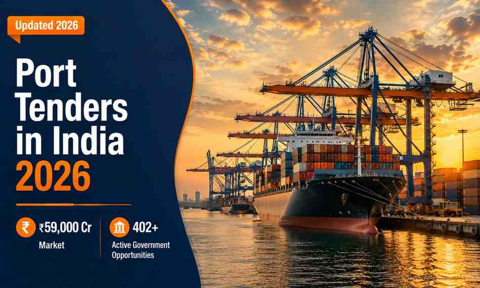 Port tenders in India 2026 — government procurement from major port authorities, Navy and state maritime boards