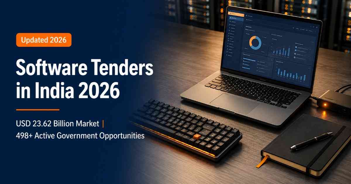 Software tenders in India 2026 — government IT procurement guide covering ERP, licensing, cybersecurity and custom development