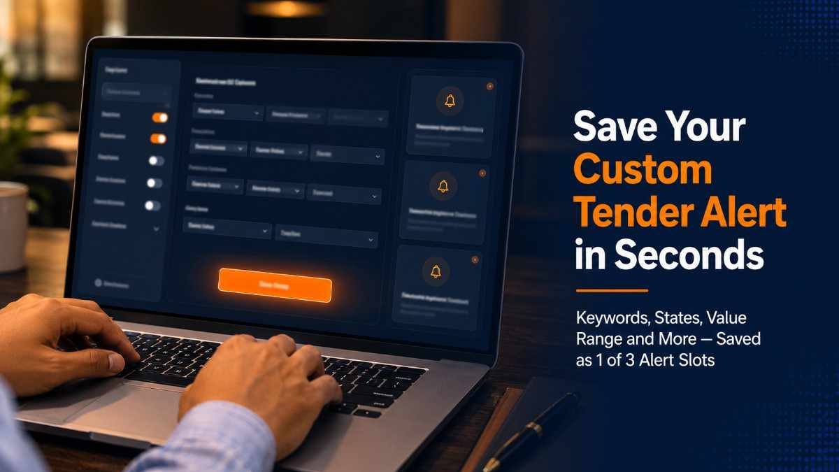 Saving Your Search as a Tender Alert