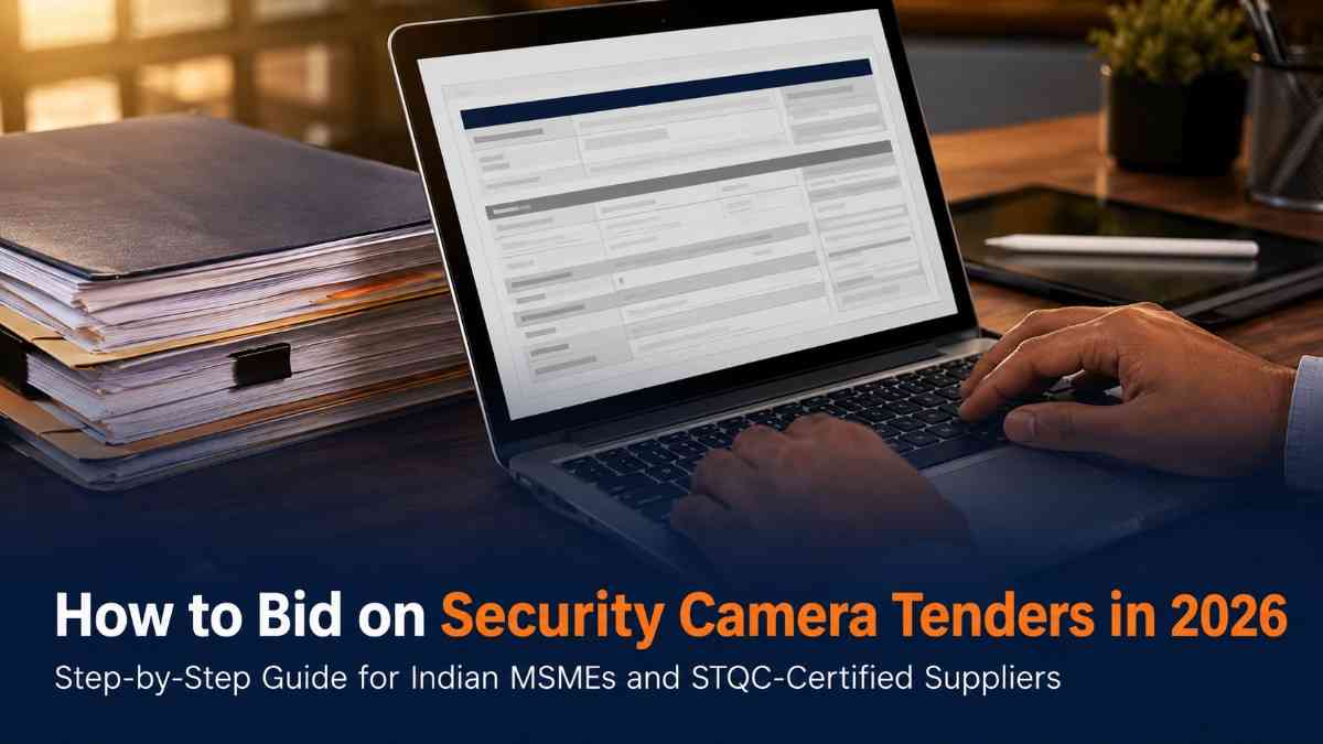 How to participate in security cameras CCTV tenders India 2026 — STQC BIS certification bid preparation guide for MSMEs
