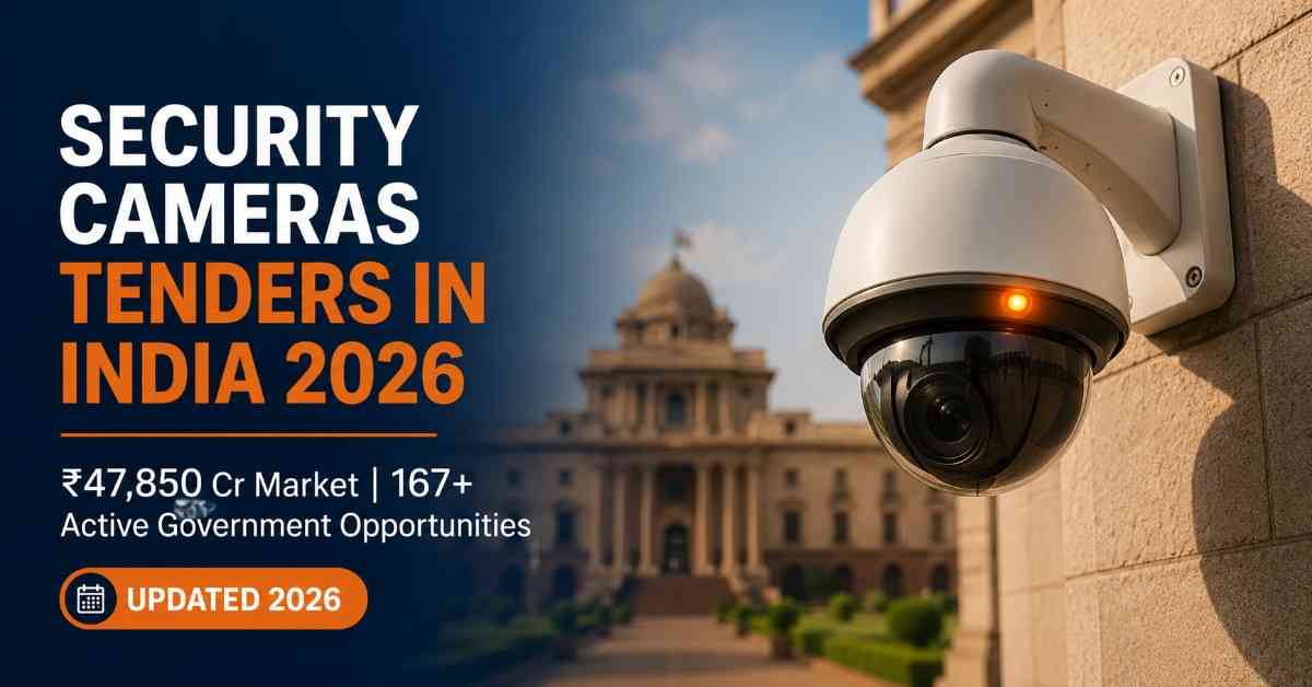 Security cameras government tender opportunities in India 2026 — CCTV procurement guide for suppliers and integrators