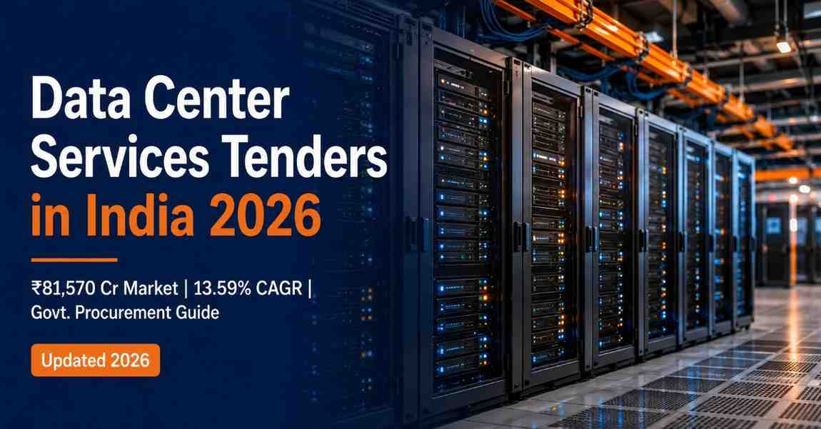 Data center services government tenders India 2026 — server rack infrastructure procurement guide for colocation and managed IT services