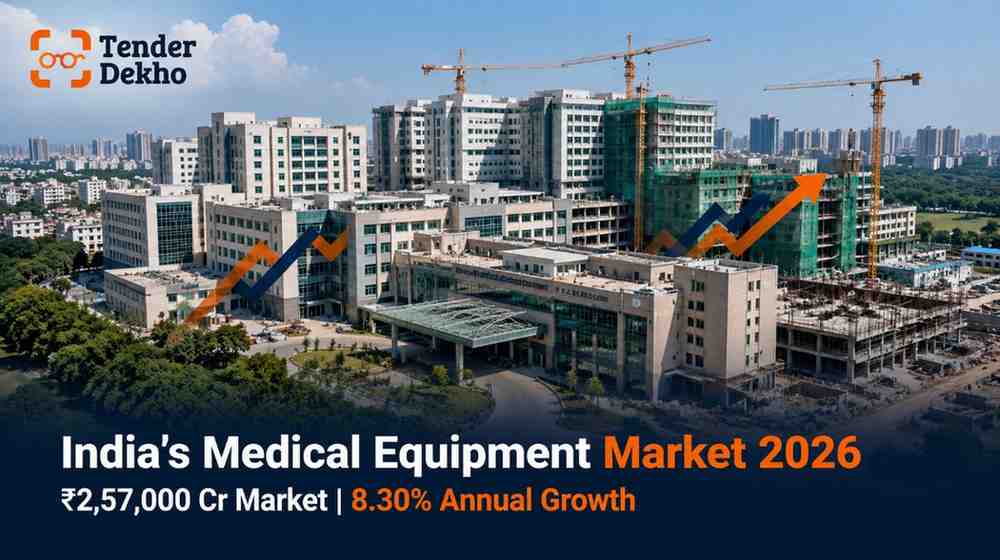 India medical equipment market growth 2026 — government hospital infrastructure expansion and procurement opportunity overview