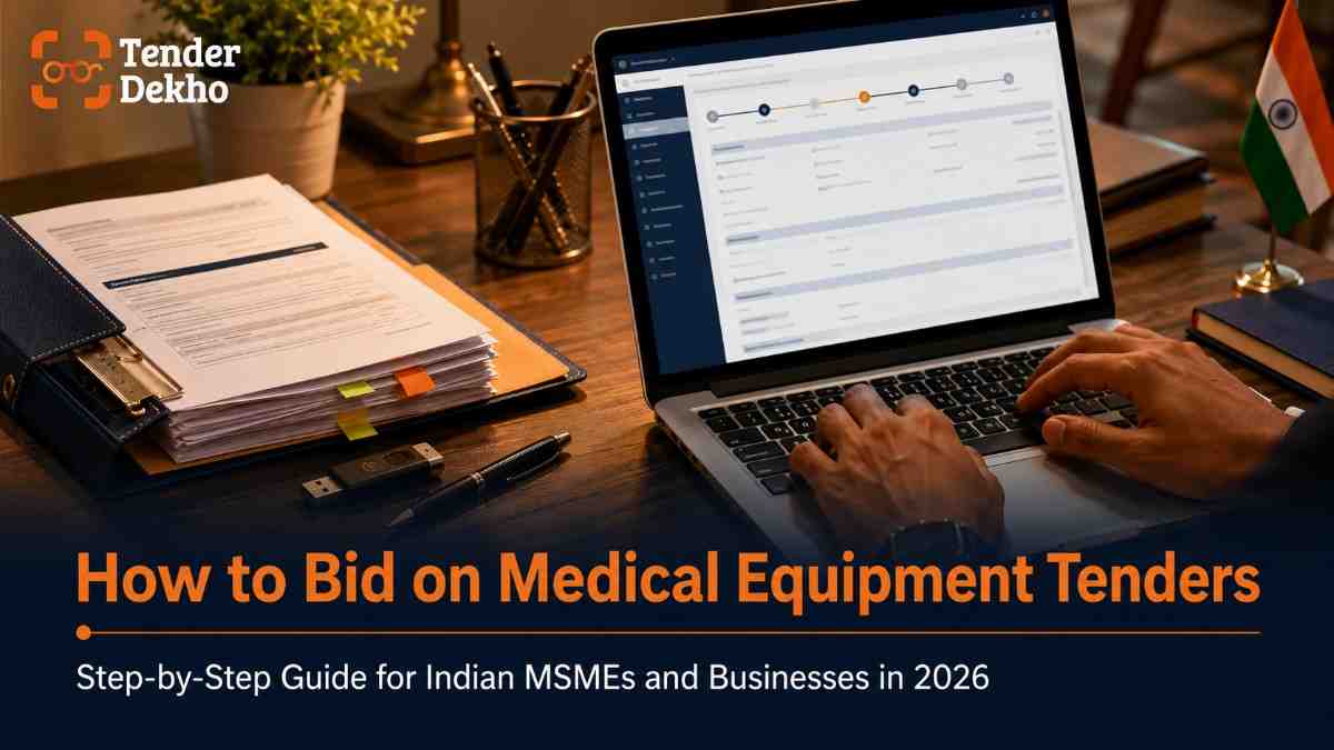 How to participate in medical equipment government tenders India 2026 — bid preparation documentation and GeM portal submission guide