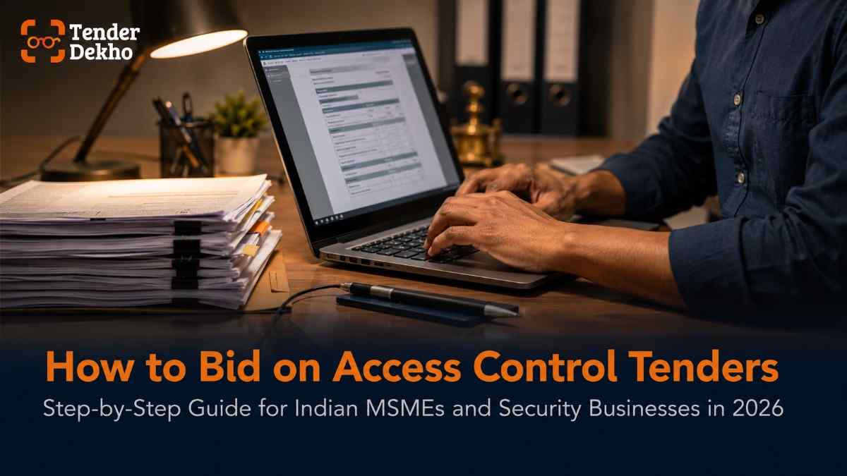 How to participate in access control tenders India 2026 — GeM registration, DSC and bid submission step-by-step guide for MSMEs