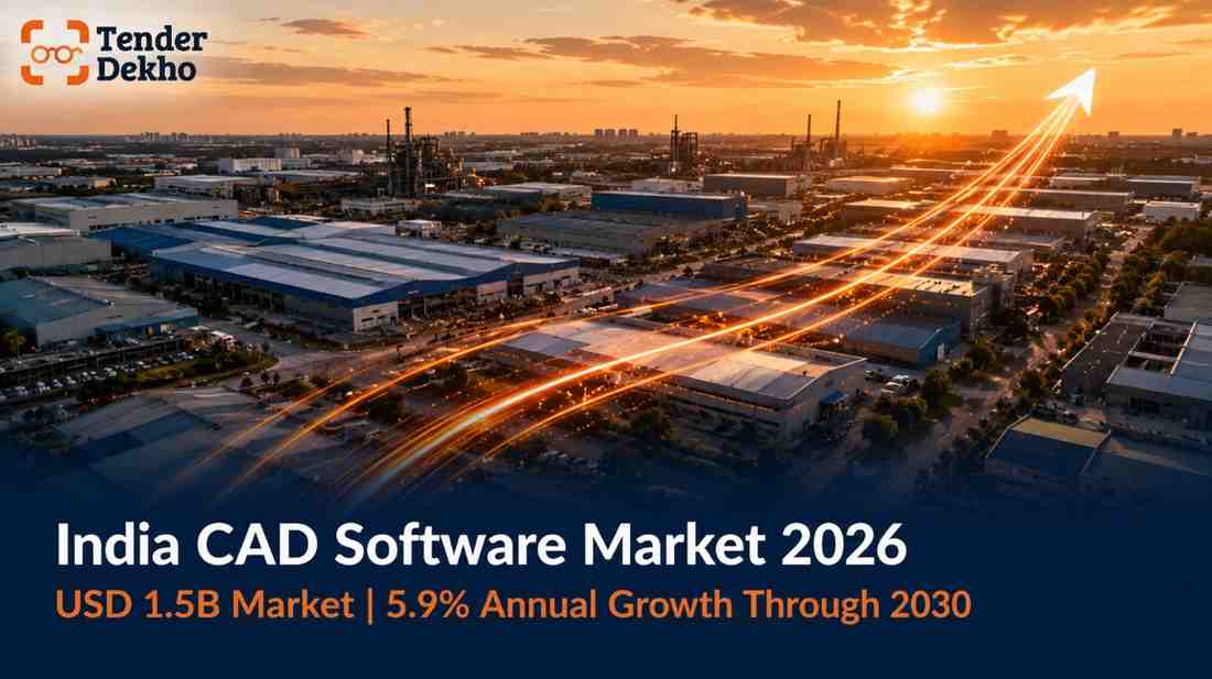 India CAD software market growth 2026 — government procurement opportunity for engineering design software vendors