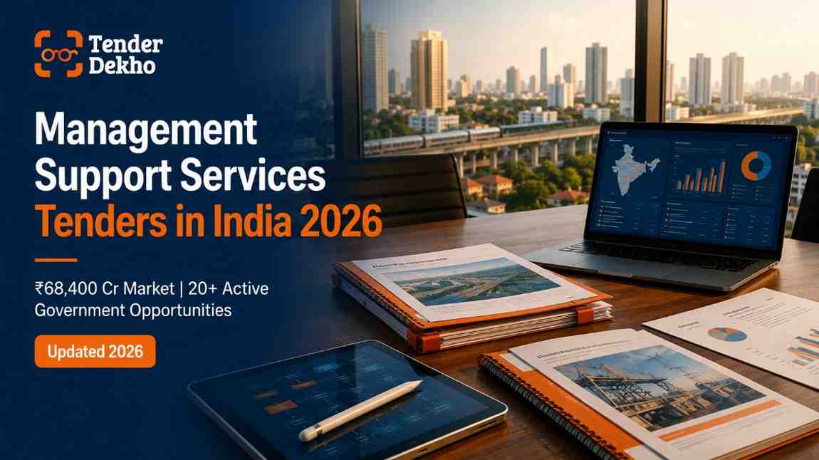Management support services government tenders India 2026 — DPR BPM PMC procurement opportunities guide for consultancy firms