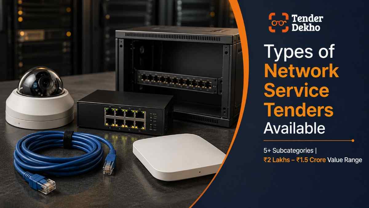 Types of network service tenders India 2026 – CCTV cameras, LAN switches, PoE equipment and Wi-Fi government procurement categories
