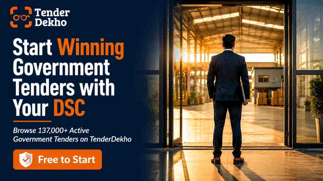 Start winning government tenders in India 2026 after getting DSC digital signature certificate — browse active tenders on TenderDekho