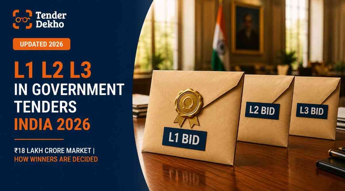L1 L2 L3 meaning in government tenders India 2026 — price ranking and winner selection explained for bidders