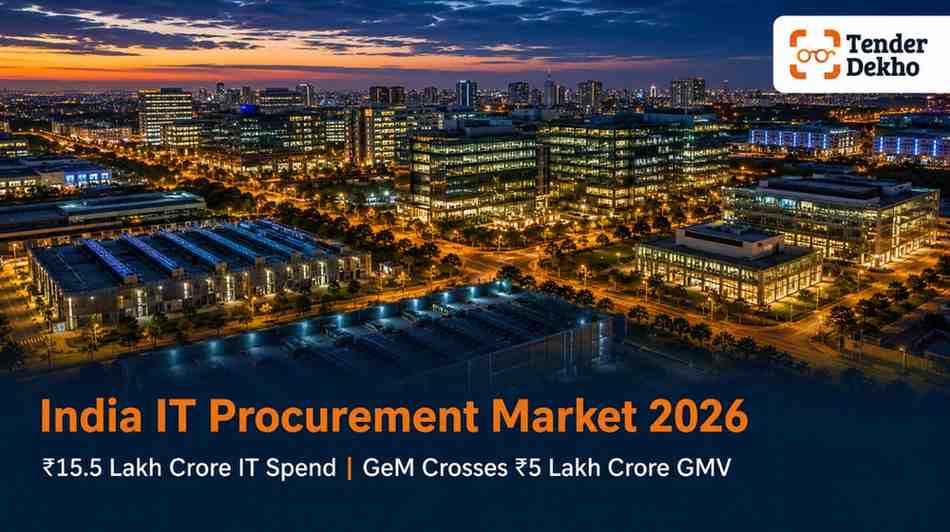 India IT and software government procurement market 2026 — GeM growth and digital spending overview for tech vendors
