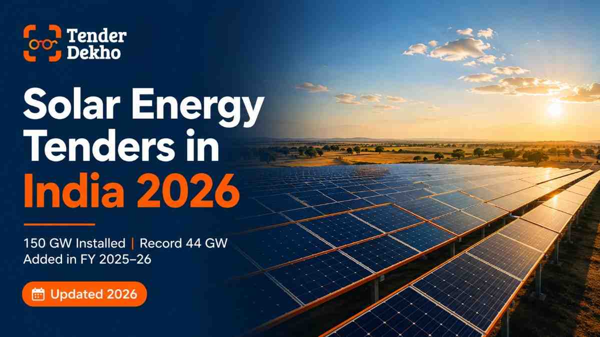 Solar energy tenders in India 2026 — complete market guide for EPC contractors, MSMEs and solar developers