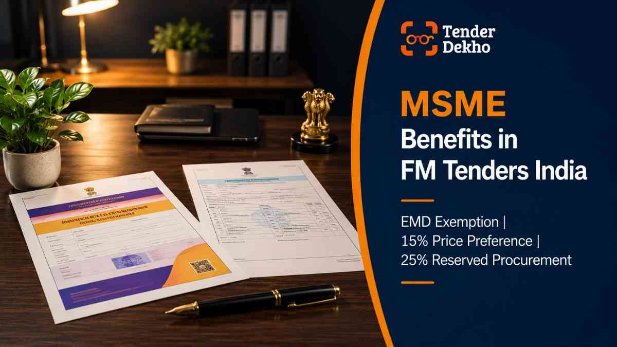 MSME Udyam registration benefits for facility management tenders India 2026 — EMD exemption and GeM price preference for small businesses