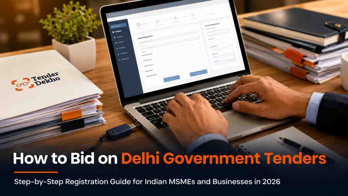How to bid on Delhi government tenders 2026 — eProcurement portal registration DSC documents step by step guide India