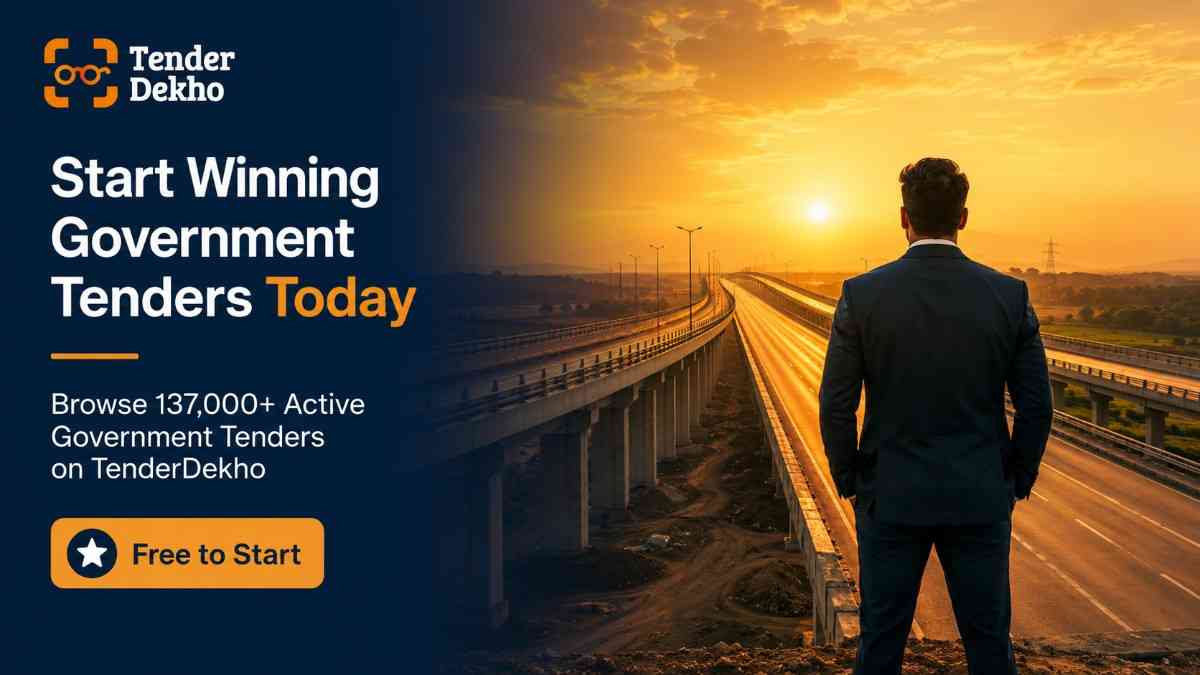 Start winning state and central government tenders in India 2026 — browse active tenders on TenderDekho free to register