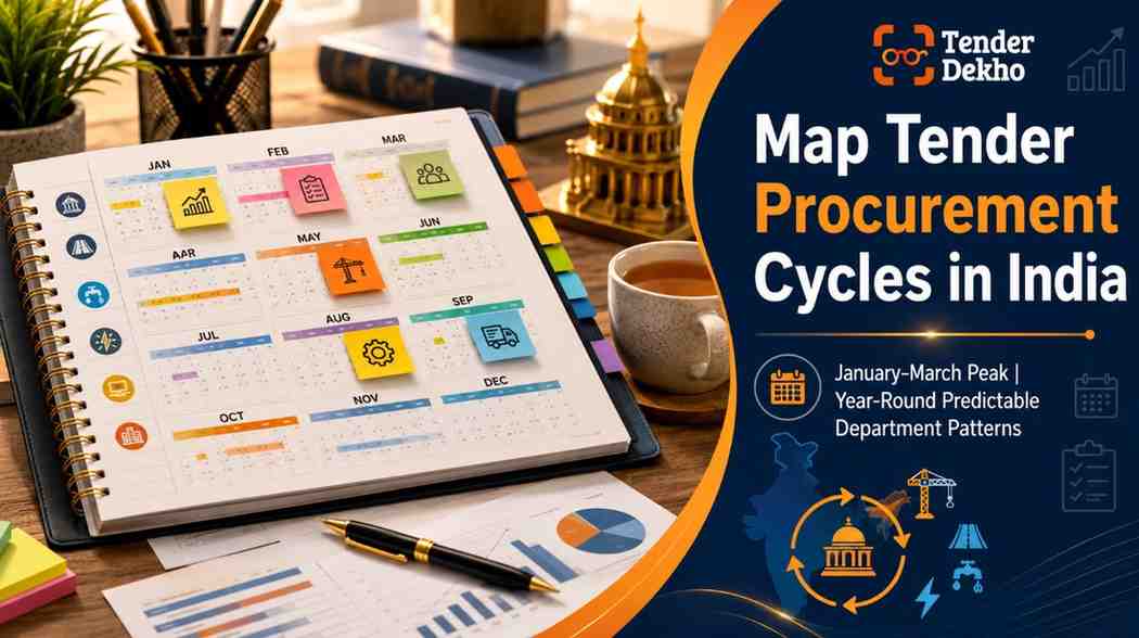 Government tender procurement cycle calendar mapping India 2026 — seasonal bidding strategy for MSMEs and businesses