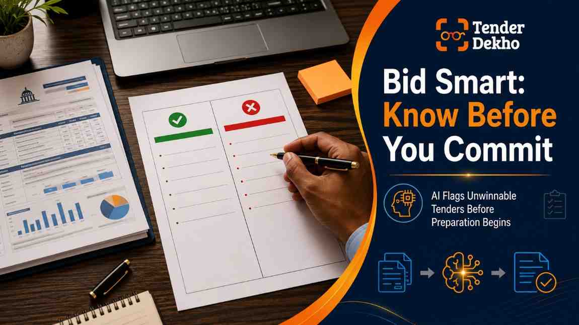 Bid no-bid decision strategy government tenders India 2026 — AI competitor intelligence helps MSMEs choose the right tenders