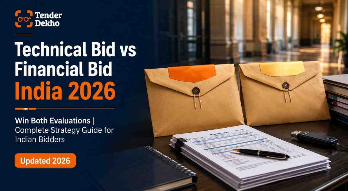 Technical bid vs financial bid India 2026 — two-envelope system strategy guide for government tenders