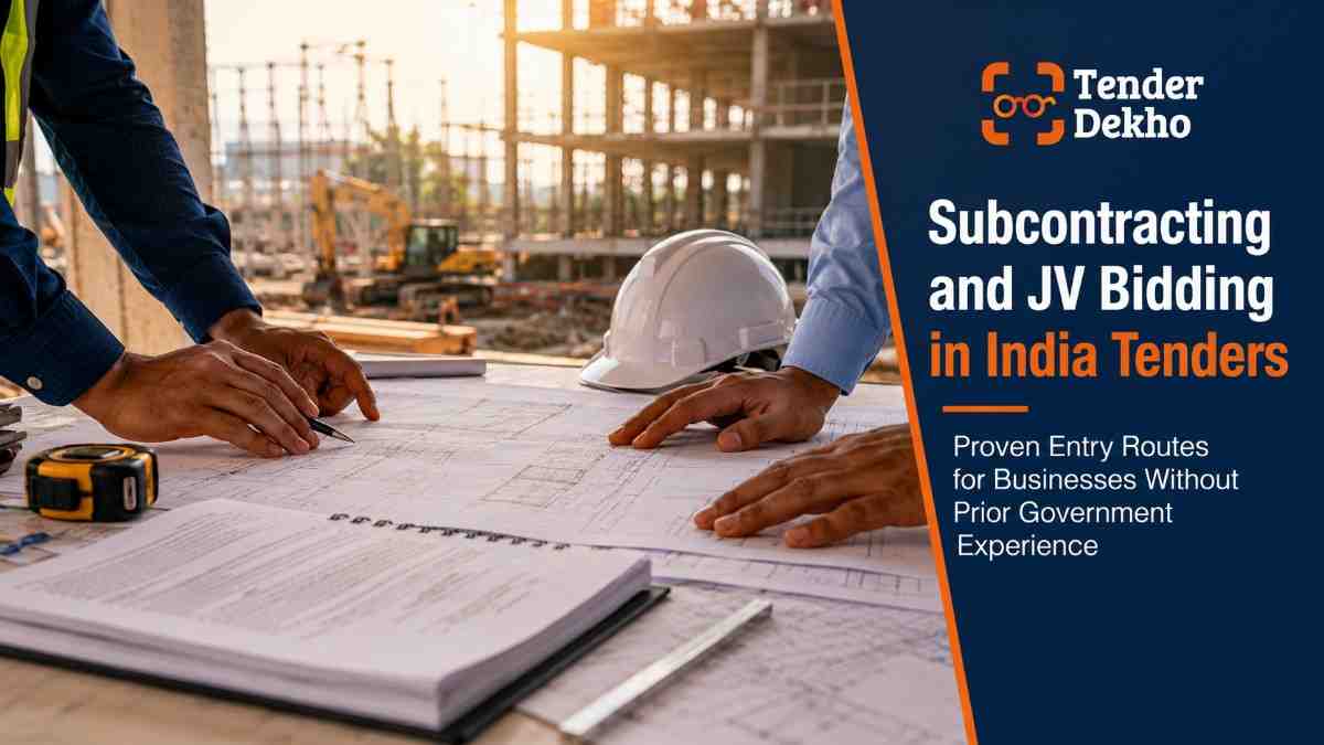 Subcontracting and joint venture bidding for government tenders India 2026 — collaboration route for building tender track record from scratch