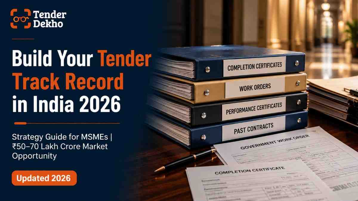 How to build a government tender track record from scratch in India 2026 — strategy guide for MSMEs and first-time bidders