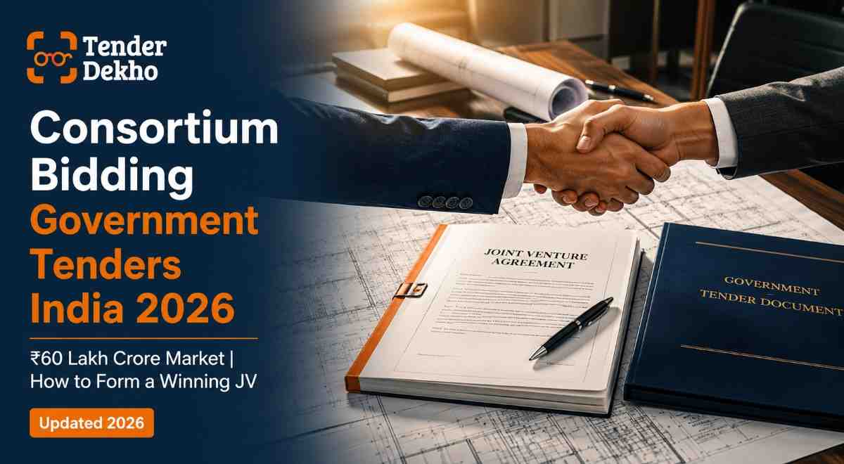 Consortium bidding government tenders India 2026 — JV formation guide for businesses and MSMEs