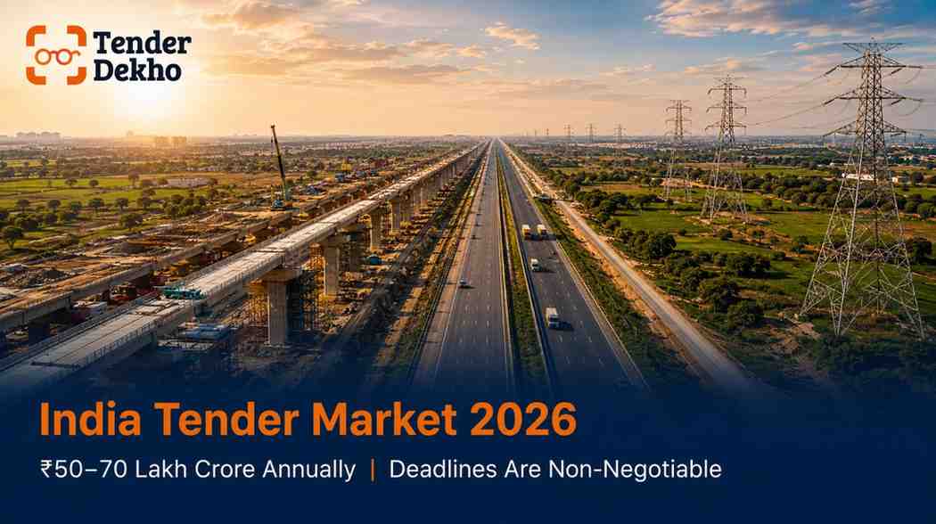India government tender market scale 2026 — infrastructure and procurement opportunity for MSME bidders