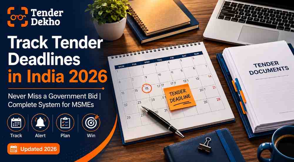 How to track tender deadlines in India 2026 — calendar, documents and deadline management guide for MSMEs