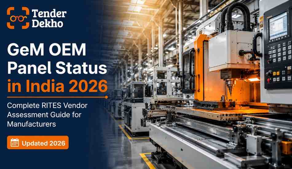GeM OEM panel status India 2026 — complete RITES vendor assessment guide for manufacturers and assemblers