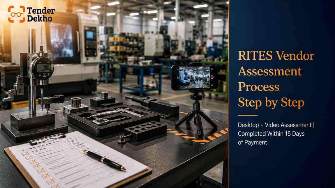 RITES vendor assessment GeM OEM panel process India 2026 — manufacturing facility inspection and desktop assessment steps