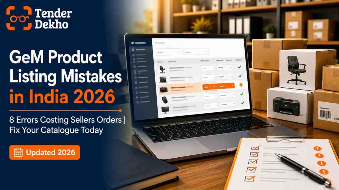GeM product listing mistakes costing sellers orders in India 2026 — catalogue compliance and correction guide