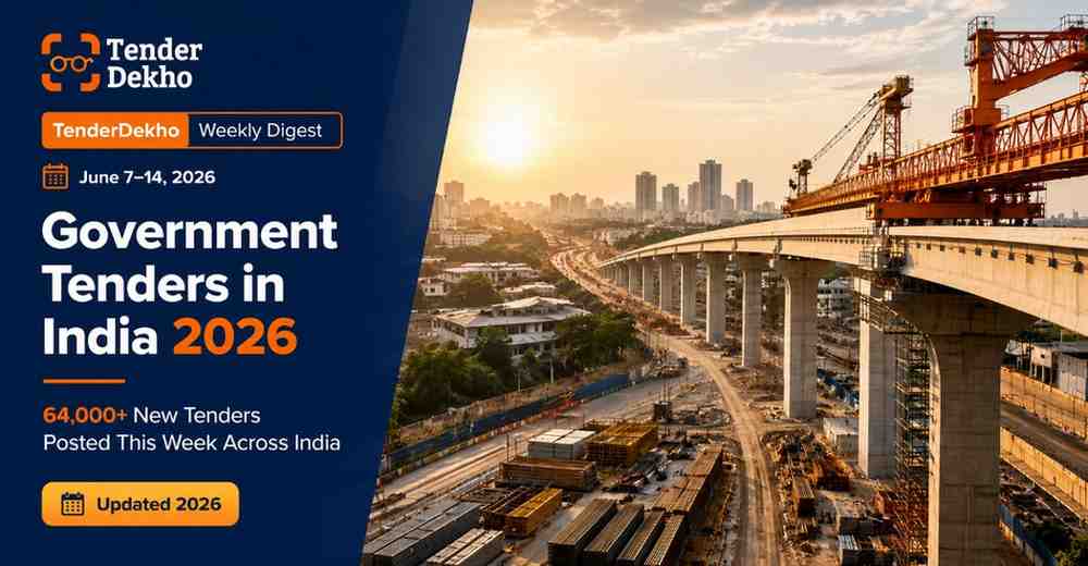 India Government Tenders Weekly Report 2026: ₹1.85 Lakh Cr Opportunity