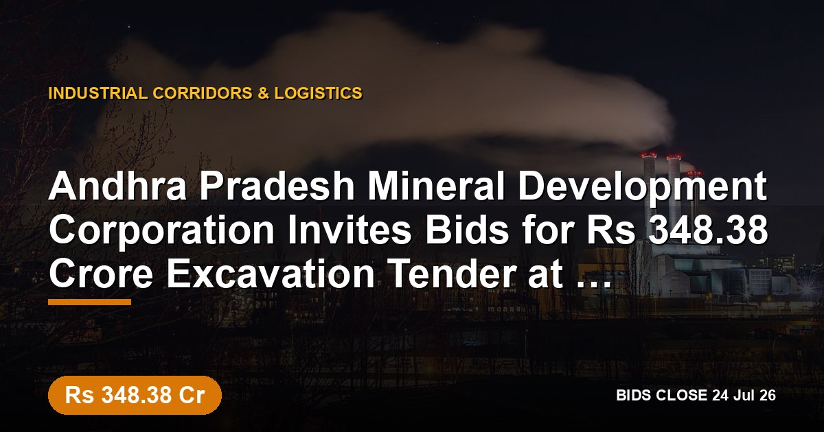 Andhra Pradesh Mineral Development Corporation Invites Bids for ₹348.38 Crore Excavation Tender at Mangampet Barytes Project in Tirupati